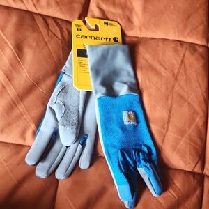 Carhartt Blue and Gray Work Gloves